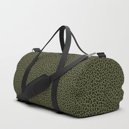 CAMO LEOPARD PRINT – Olive Green | Collection : Punk Rock Animal Prints | Duffle Bag