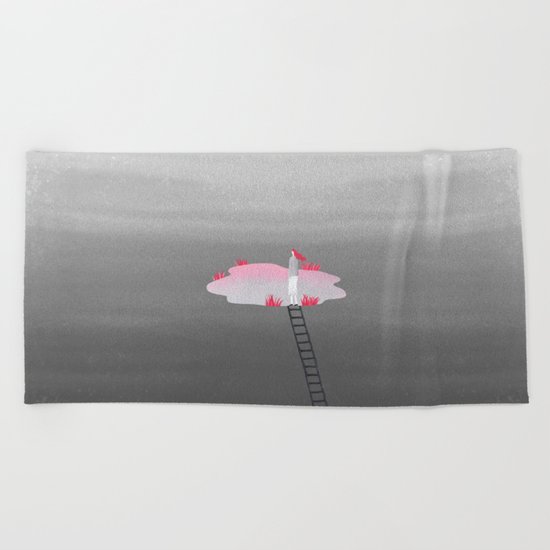 Top of mind Beach Towel