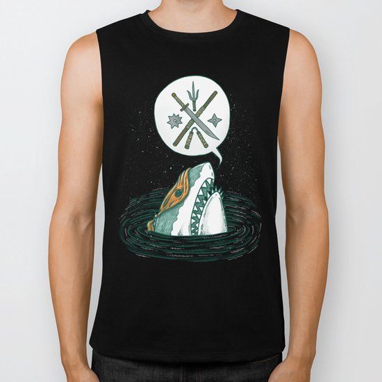 The Ninja Shark Biker Tank