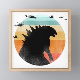 Godzilla Framed Mini Art Print
