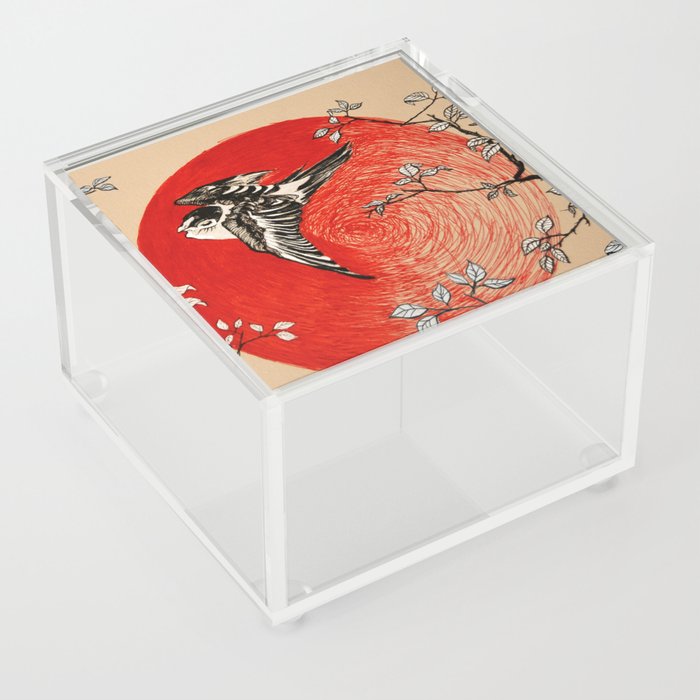 Japan Bird Acrylic Box