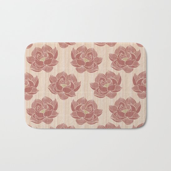 Lótus pattern Bath Mat