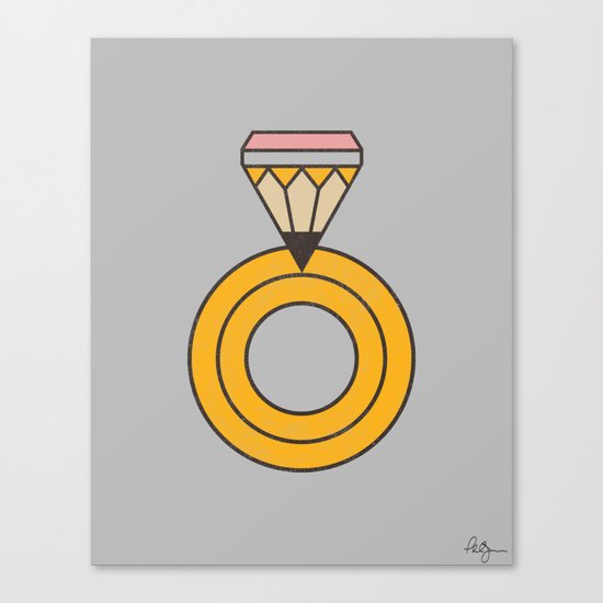 Draw Ring Canvas Print