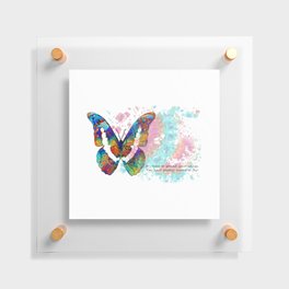 Spreading Your Wings - Colorful Butterfly Wings Art Floating Acrylic Print