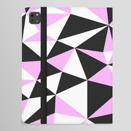 Black and Purple Triangle Pattern iPad Folio Case