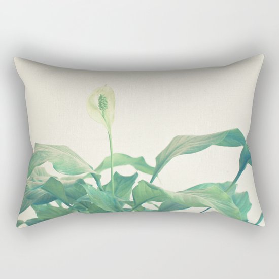 Peace Lily Rectangular Pillow