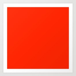 Red-Orange Art Print