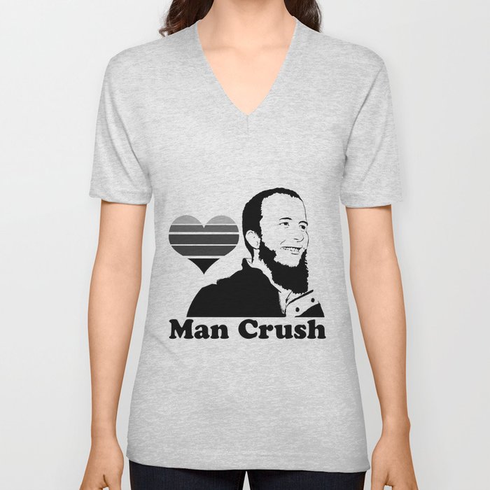 Funky Man Crush V Neck T Shirt