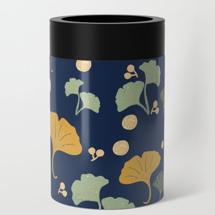 Ginkgo leaves pattern Can Cooler