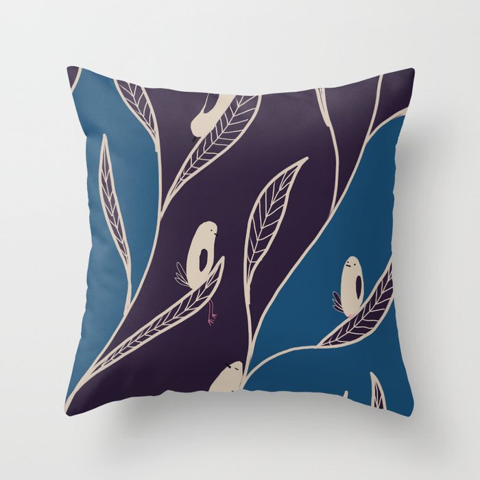 Pigeon Forest Throw Pillow