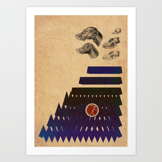 In the woods. Art Print