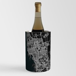 Jeddah City Map of Saudi Arabia - Dark Wine Chiller