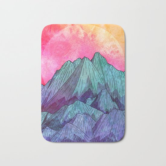 Sunset Sky Mounts Bath Mat