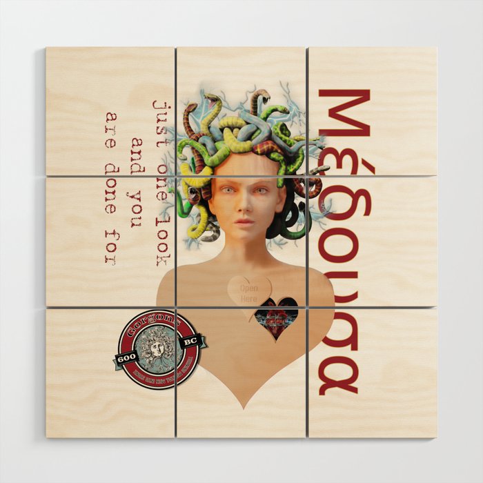 Medusa Wood Wall Art