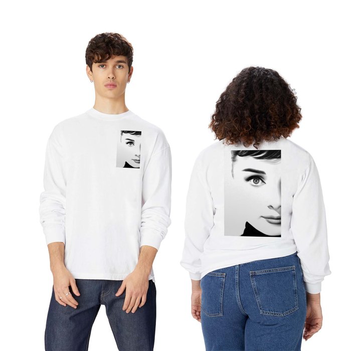 Audrey Hepburn Half Series Long Sleeve T Shirt