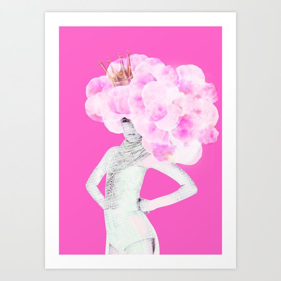 Cotton Candy Queen Art Print