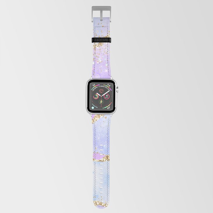 Rainbow Glitter Agate Texture 01 Apple Watch Band