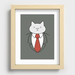 Business Cat Recessed Framed Print