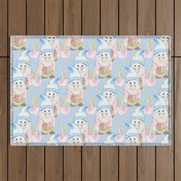 Cute Kitschy Gnomes Outdoor Rug