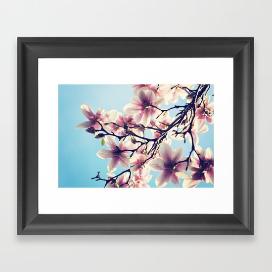 May Magnolias Framed Art Print