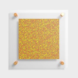 Orange Mosaic Floating Acrylic Print
