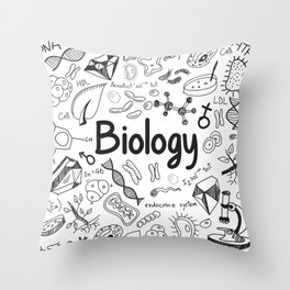 biology Throw Pillow