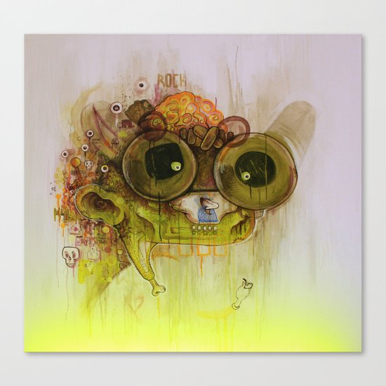 Weedy Playstation Frankenstein Canvas Print
