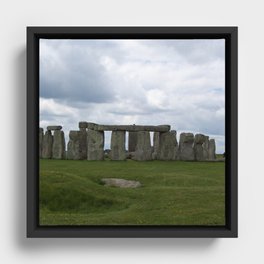 Great Britain Photography - The Historical Landmark Stonehenge Framed Canvas
