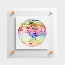 Disco Ball – Rainbow Floating Acrylic Print