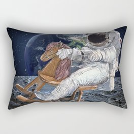 Space Cowboy Painting | Woke Up From A Dream For This Idea Rectangular Pillow