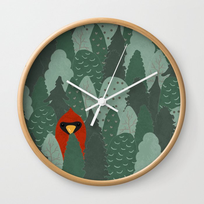 Bird in the Forest Wall Clock