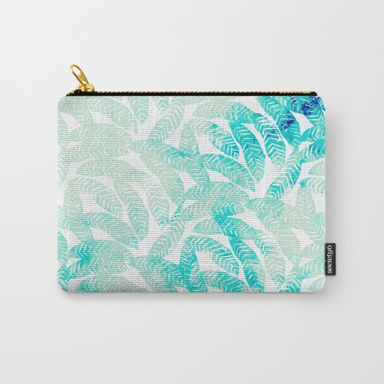 Painted Leaf Evolution #society6 #decor #buyart Carry-All Pouch
