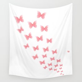 Watermelon butterflies Wall Tapestry