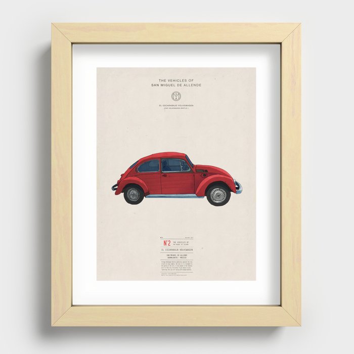 The Vehicles of San Miguel de Allende: The Beetle Recessed Framed Print
