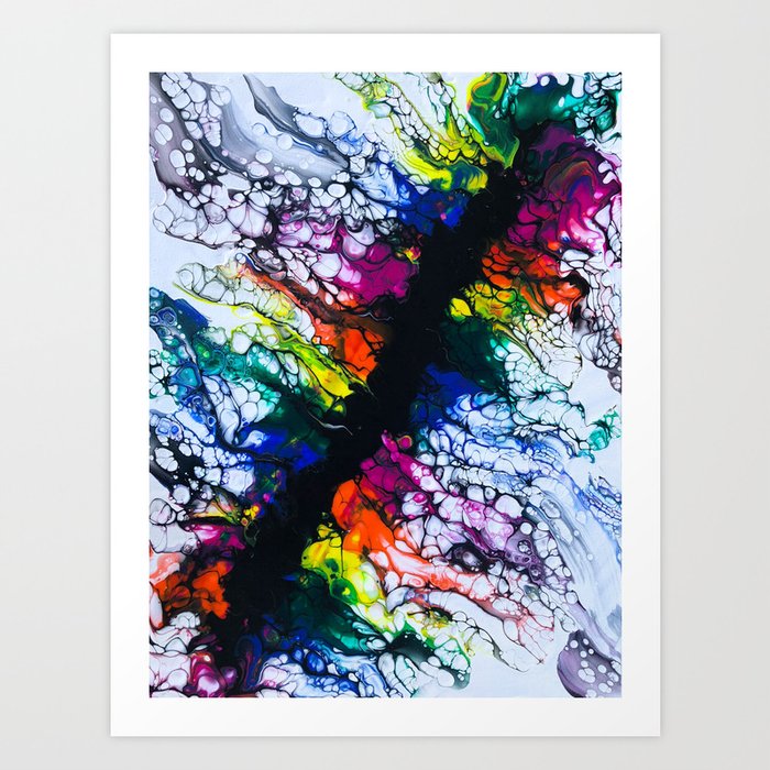 Break Free - Rainbow Rift Art Print