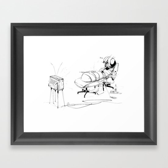 _life like a fly Framed Art Print