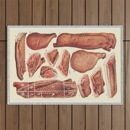 Bacon And Ham Outdoor Rug
