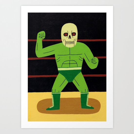 The Glowing Skull Art Print