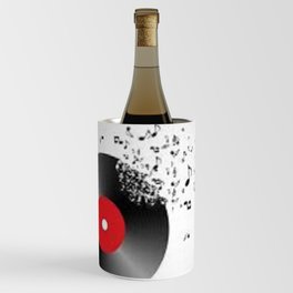 Vinyl with musical notes Wine Chiller