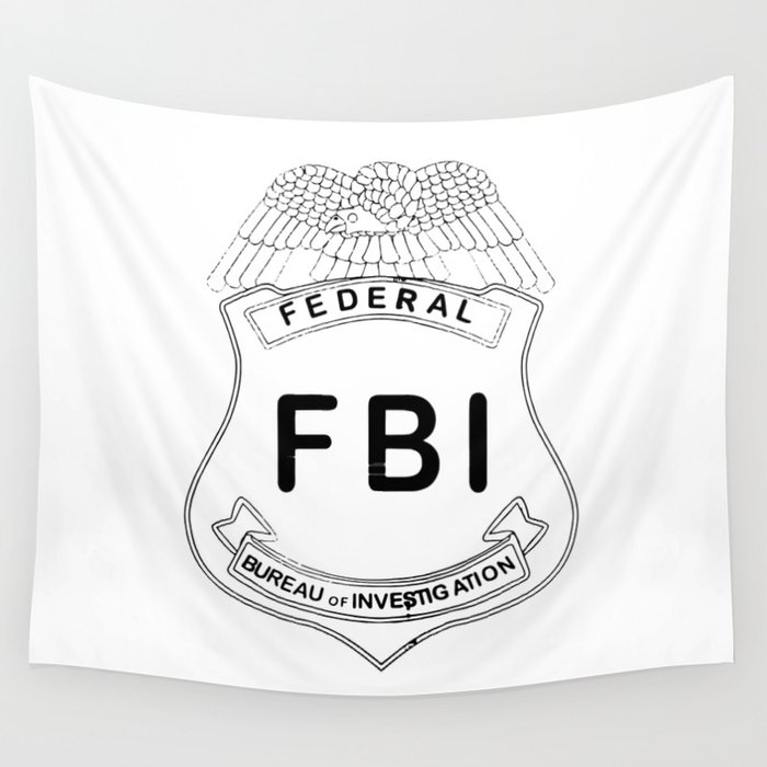 Feds Badge Wall Tapestry