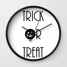 Trick Or Treat Wall Clock