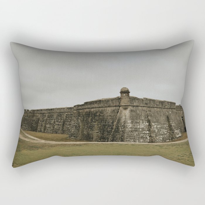 old fortress in the city	 Rectangular Pillow