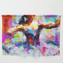 Ballerina dancing on stage Wall Hanging
