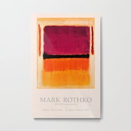 Mark Rothko Exhibition poster 1979 Metal Print | Officeart, Top100, 2020, Rothko, Muralart, Painter, Graphicdesign, Artprint, Graphic, Expressionism 