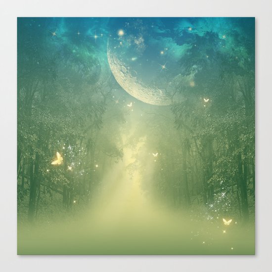 Mystical forest Canvas Print