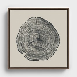 Hand-Drawn Oak Framed Canvas