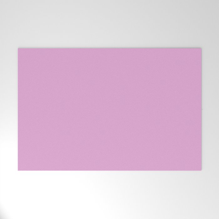 Download From The Crayon Box - Inspired by Razzle Dazzle Rose - Pastel Purple Solid Color Welcome Mat by ...