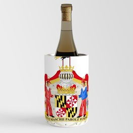 Coat of arms of the State of Maryland USA Wine Chiller