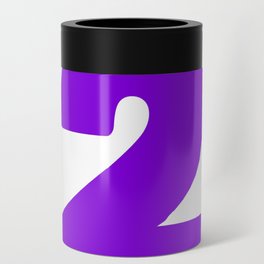 2 (Violet & White Number) Can Cooler