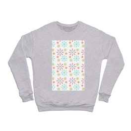 Christmas Pattern Geometric Colorful Snowflake Crewneck Sweatshirt